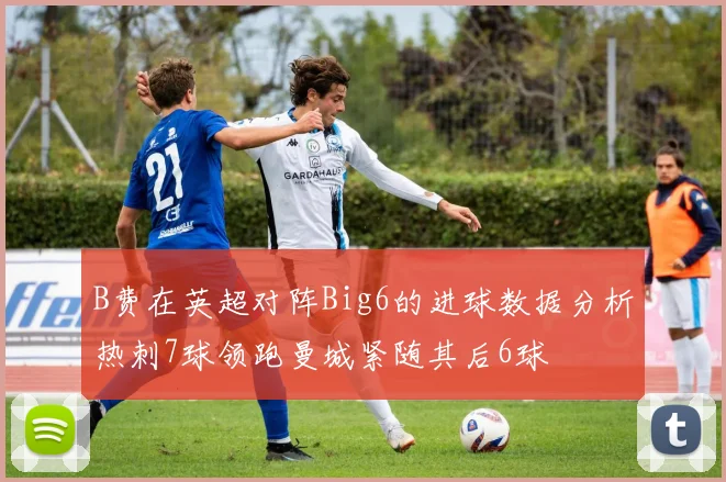 B费在英超对阵Big6的进球数据分析热刺7球领跑曼城紧随其后6球